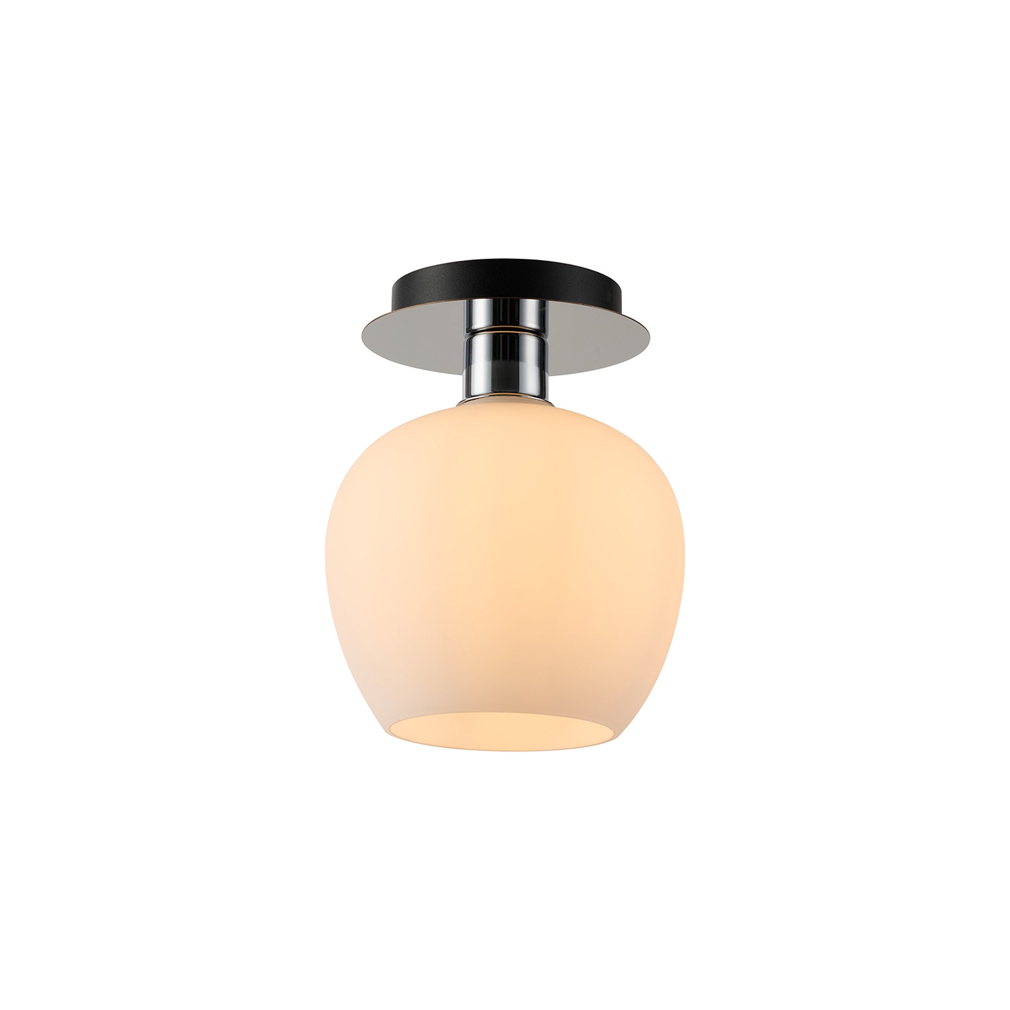 Lori 15cm Round Ceiling Flush Light-  Polished Chrome w Various Finishes