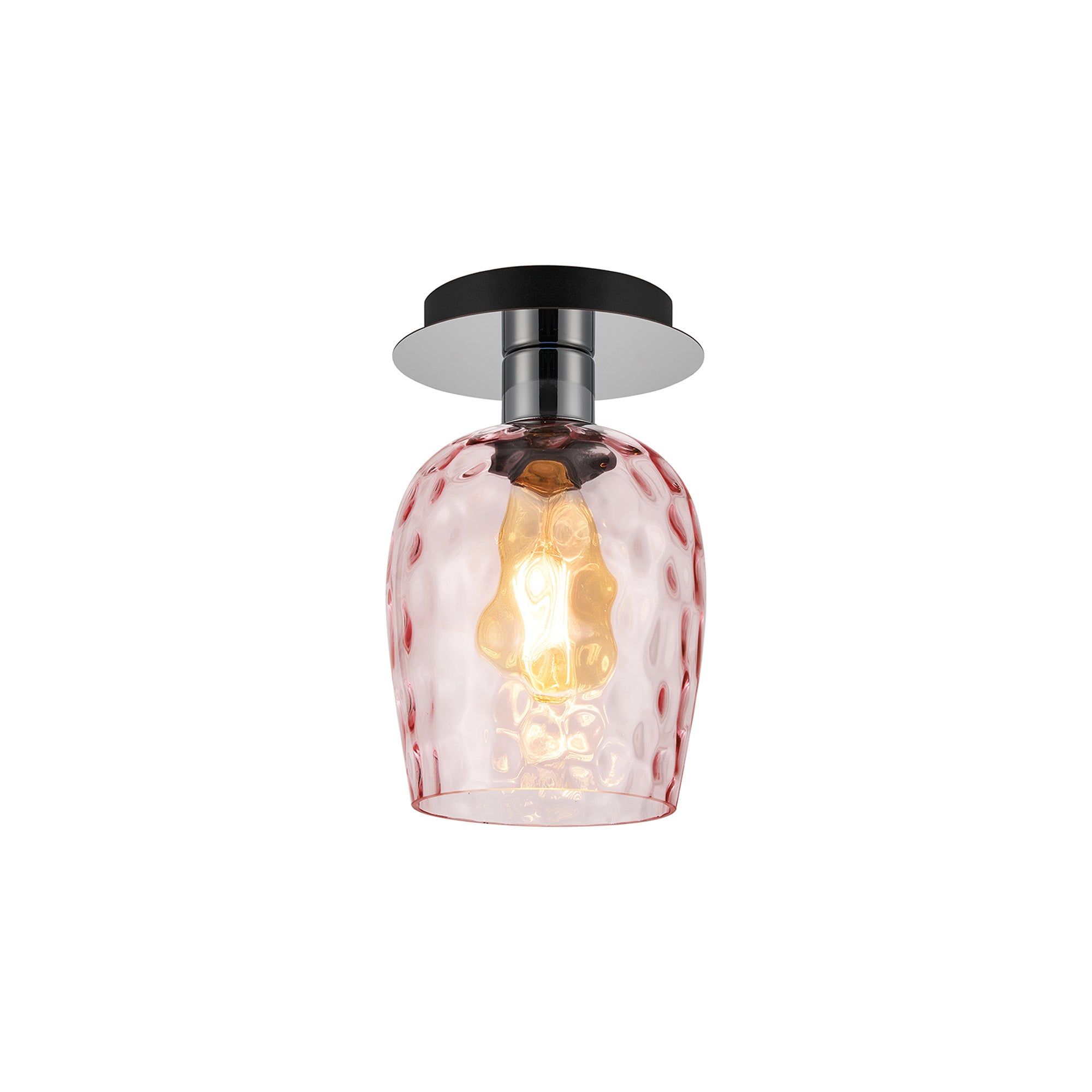 Lori 15cm Round Ceiling Flush Light-  Polished Chrome w Various Finishes