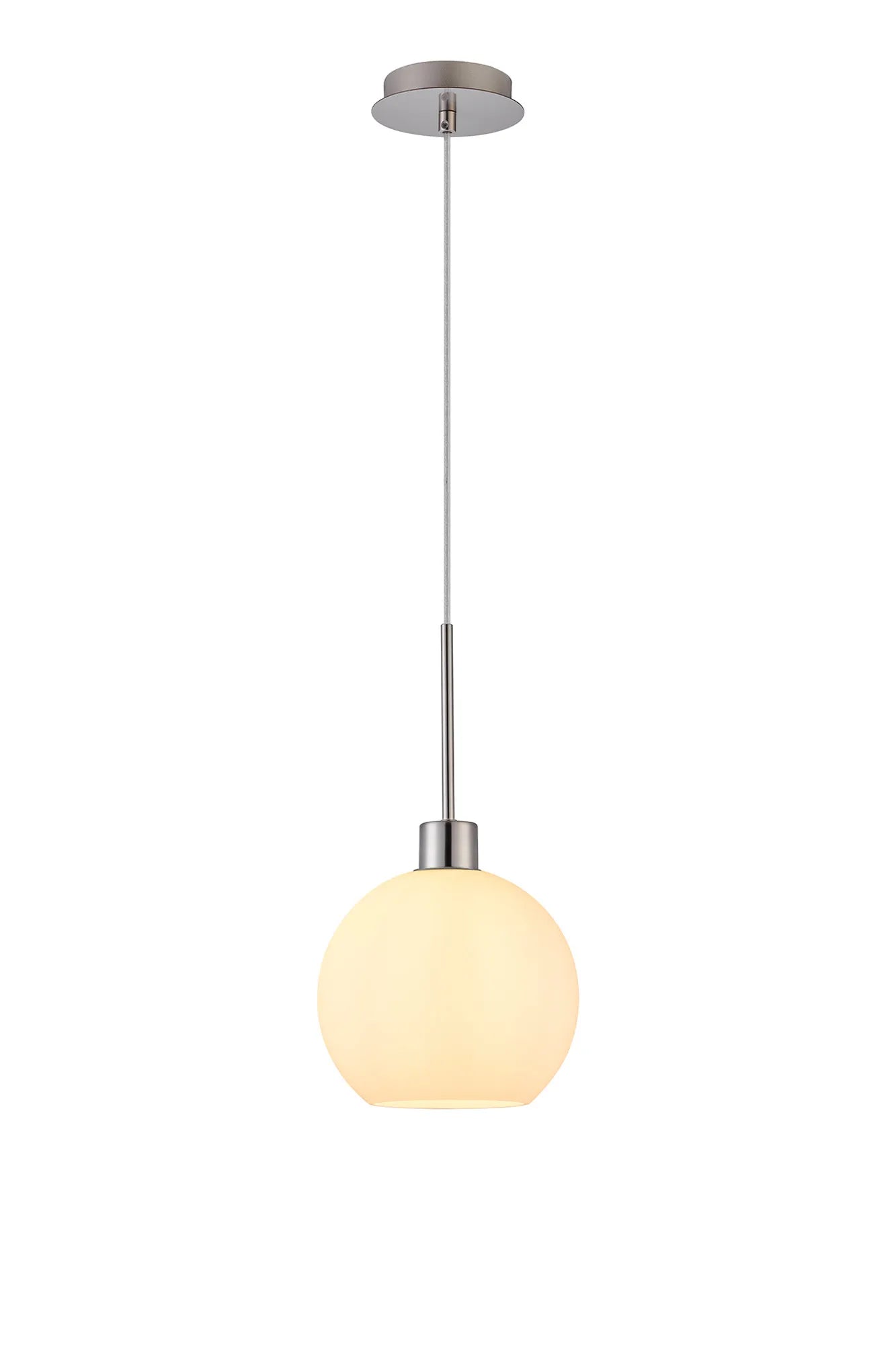 Lori 1.7m Single Pendant 1 Light Adjustable E27- Satin Nickel w Various Finishes