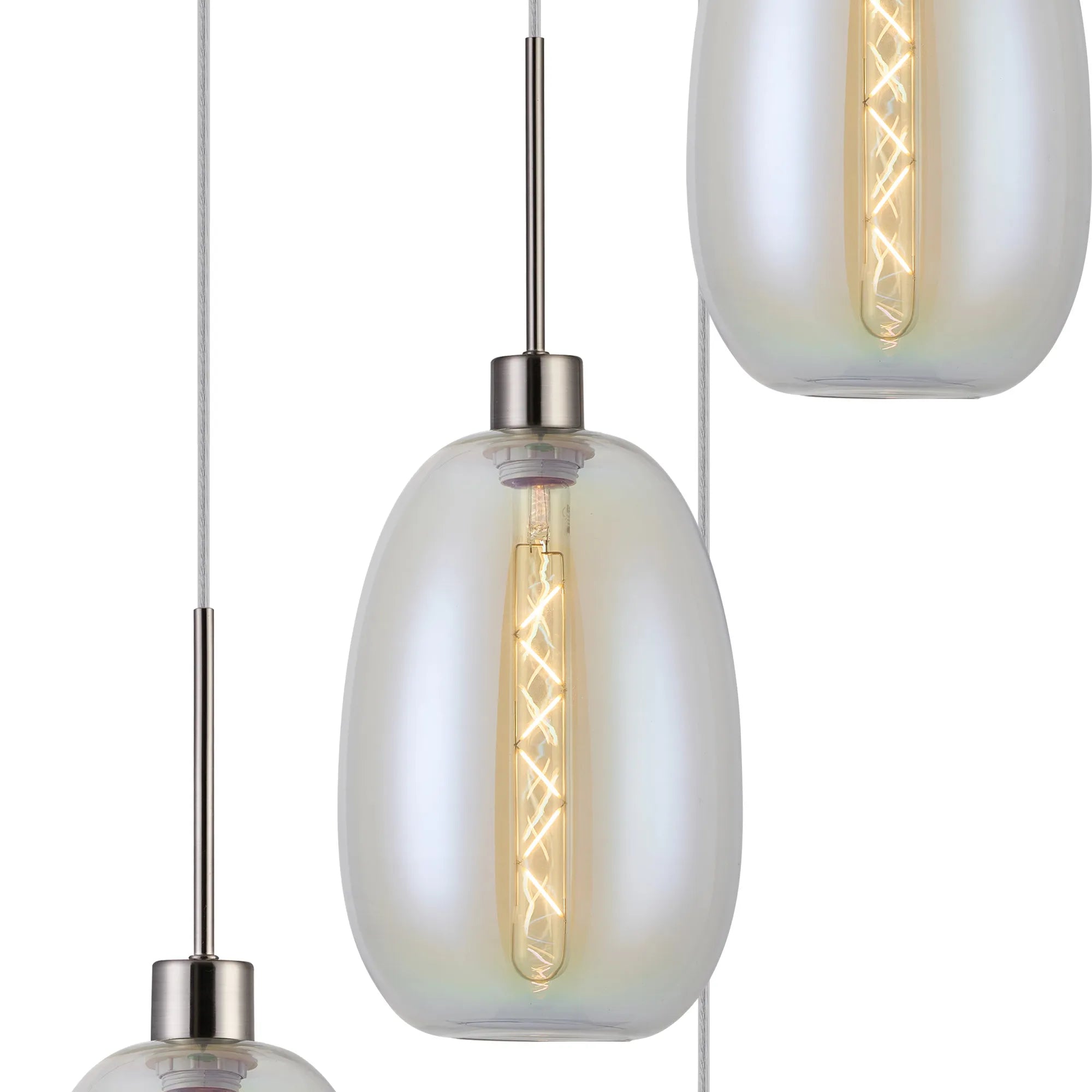 Lori 5 Light Cluster Pendant, Adjustable E27