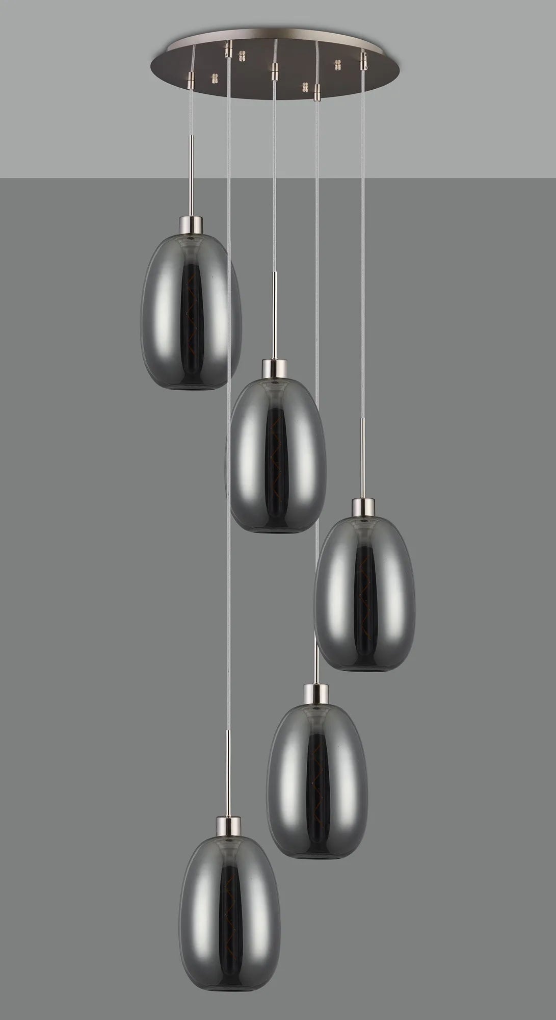 Lori 5 Light Cluster Pendant, Adjustable E27