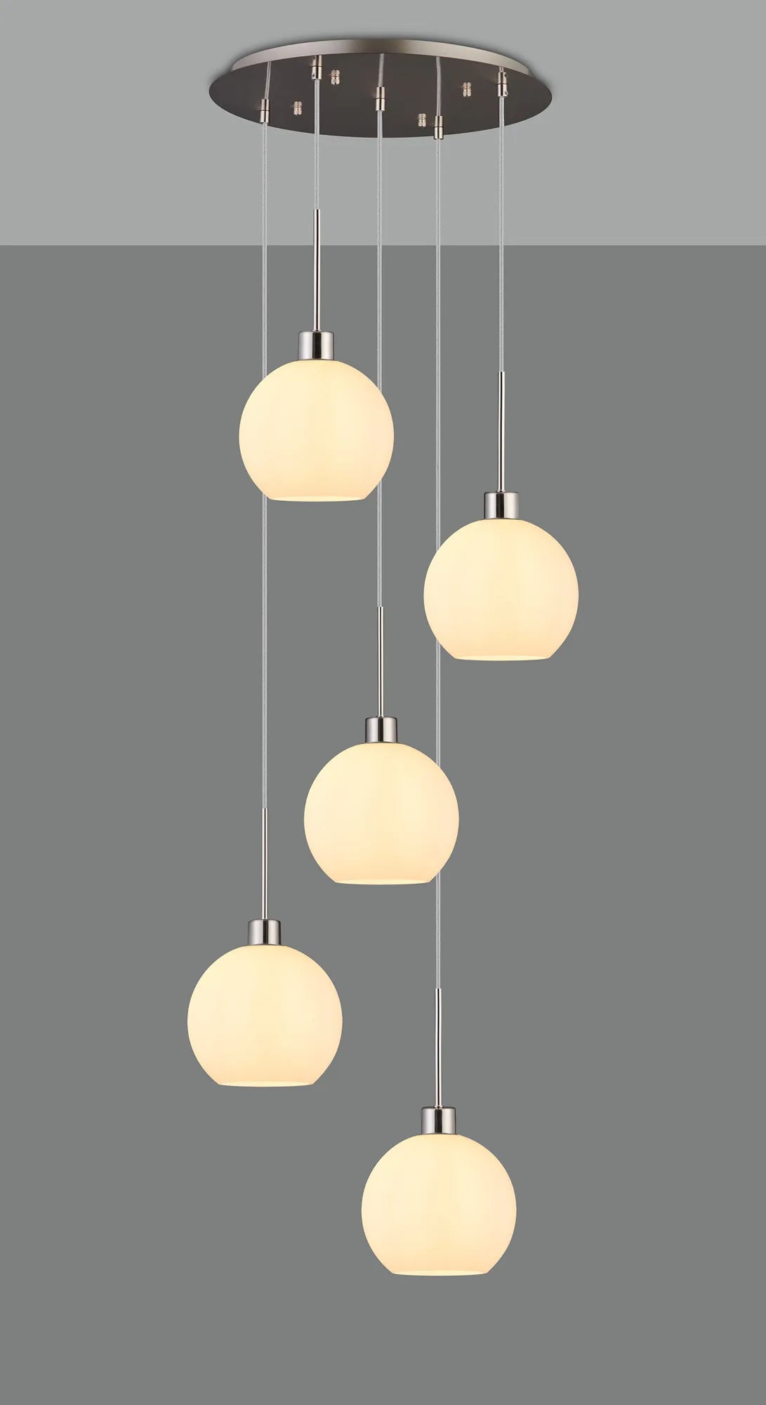 Lori 5 Light Cluster Pendant, Adjustable E27
