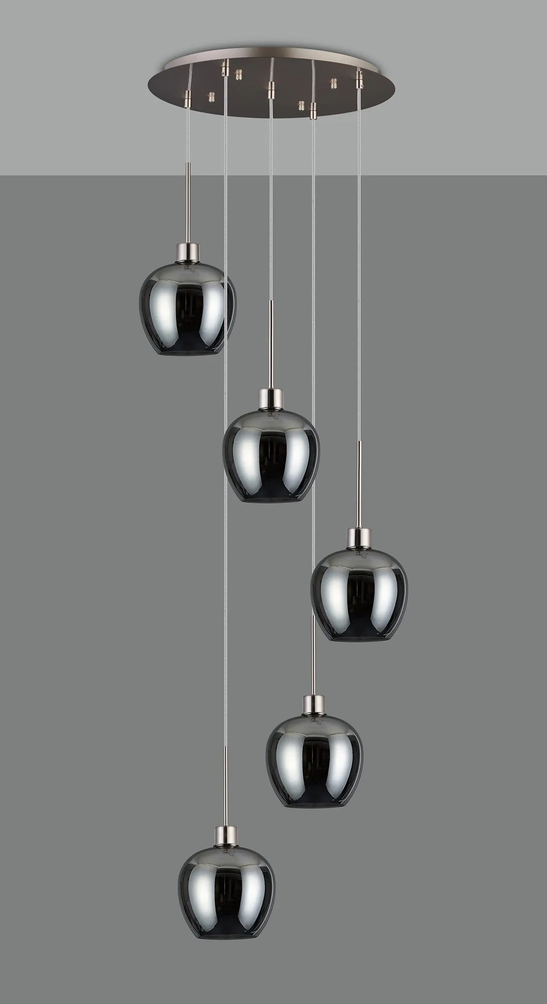 Lori 5 Light Cluster Pendant, Adjustable E27