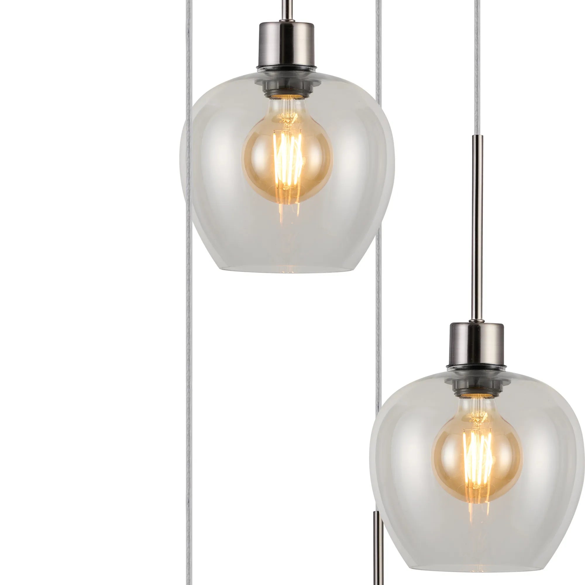 Lori 5 Light Cluster Pendant, Adjustable E27
