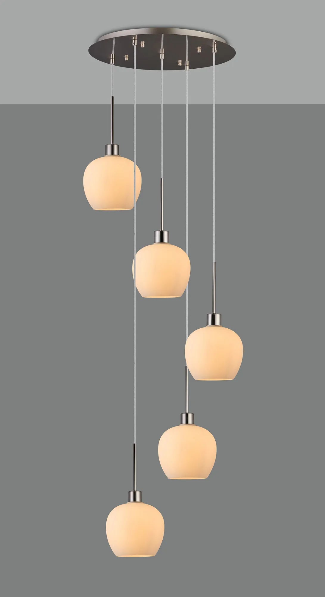 Lori 5 Light Cluster Pendant, Adjustable E27