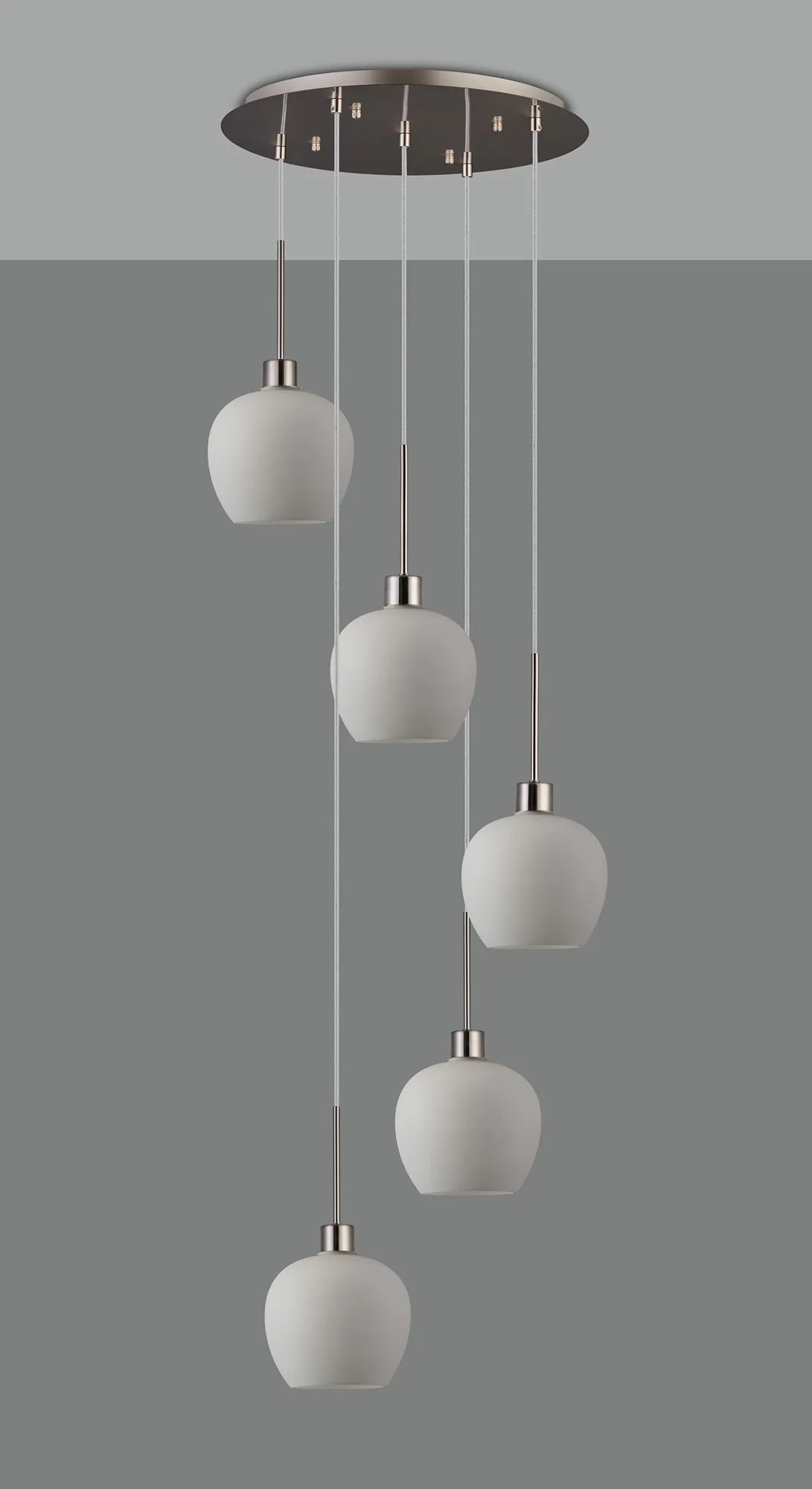 Lori 5 Light Cluster Pendant, Adjustable E27