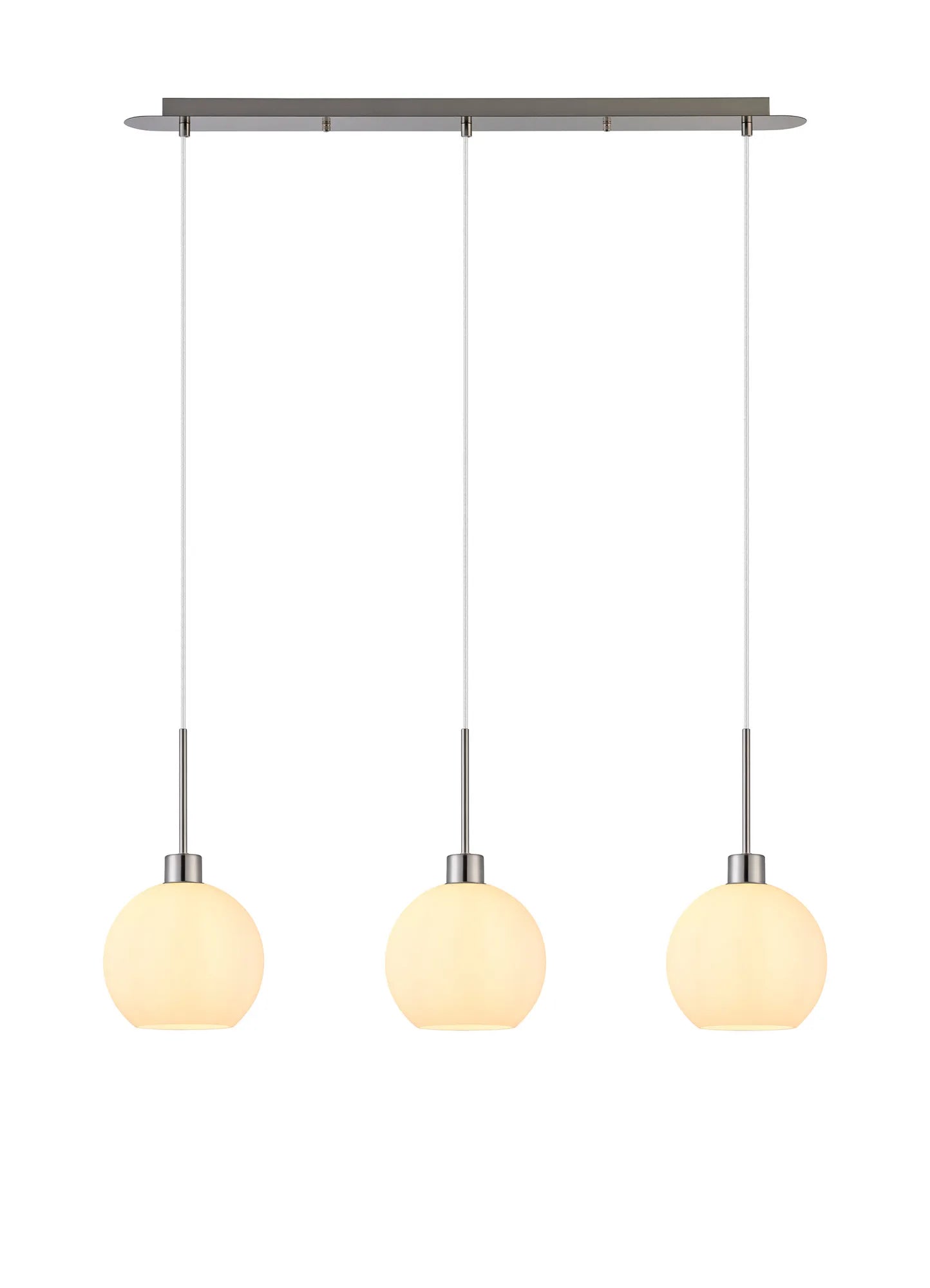 Lori 3Lt Linear Pendant- Satin Nickel w Various Finishes