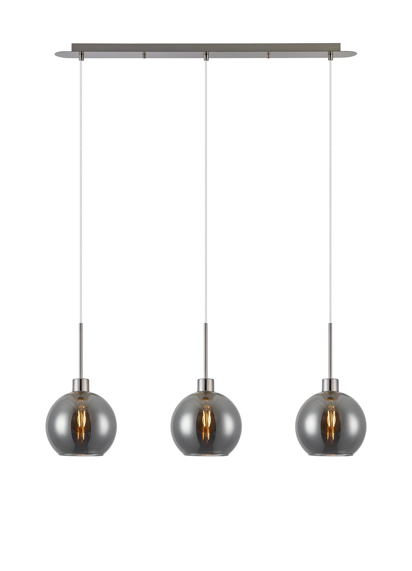 Lori 3Lt Linear Pendant- Satin Nickel w Various Finishes