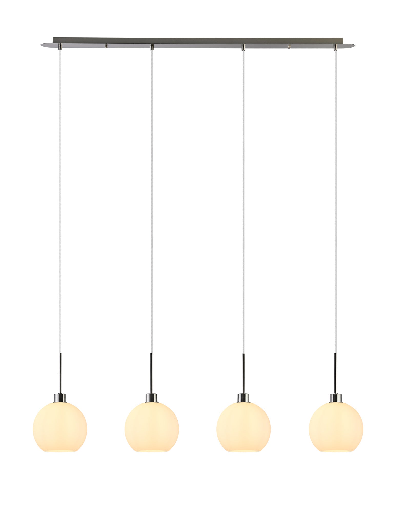 Lori 4Lt Linear Pendant- Satin Nickel w Various Finishes