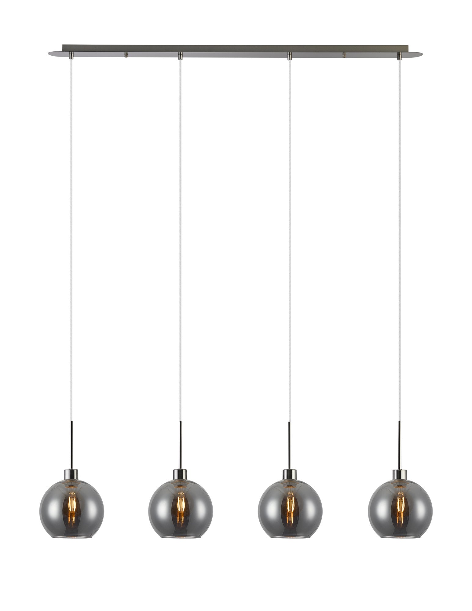Lori 4Lt Linear Pendant- Satin Nickel w Various Finishes