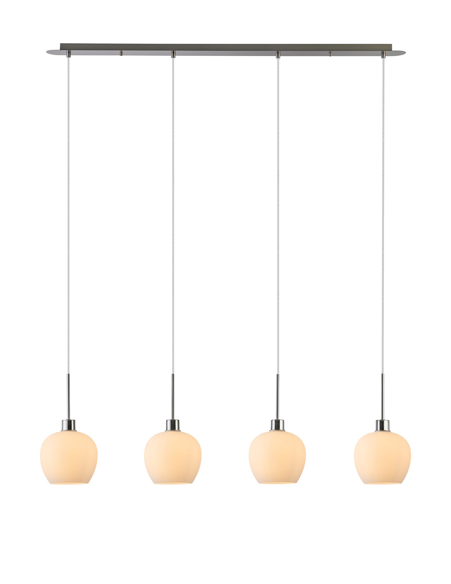 Lori 4Lt Linear Pendant- Satin Nickel w Various Finishes