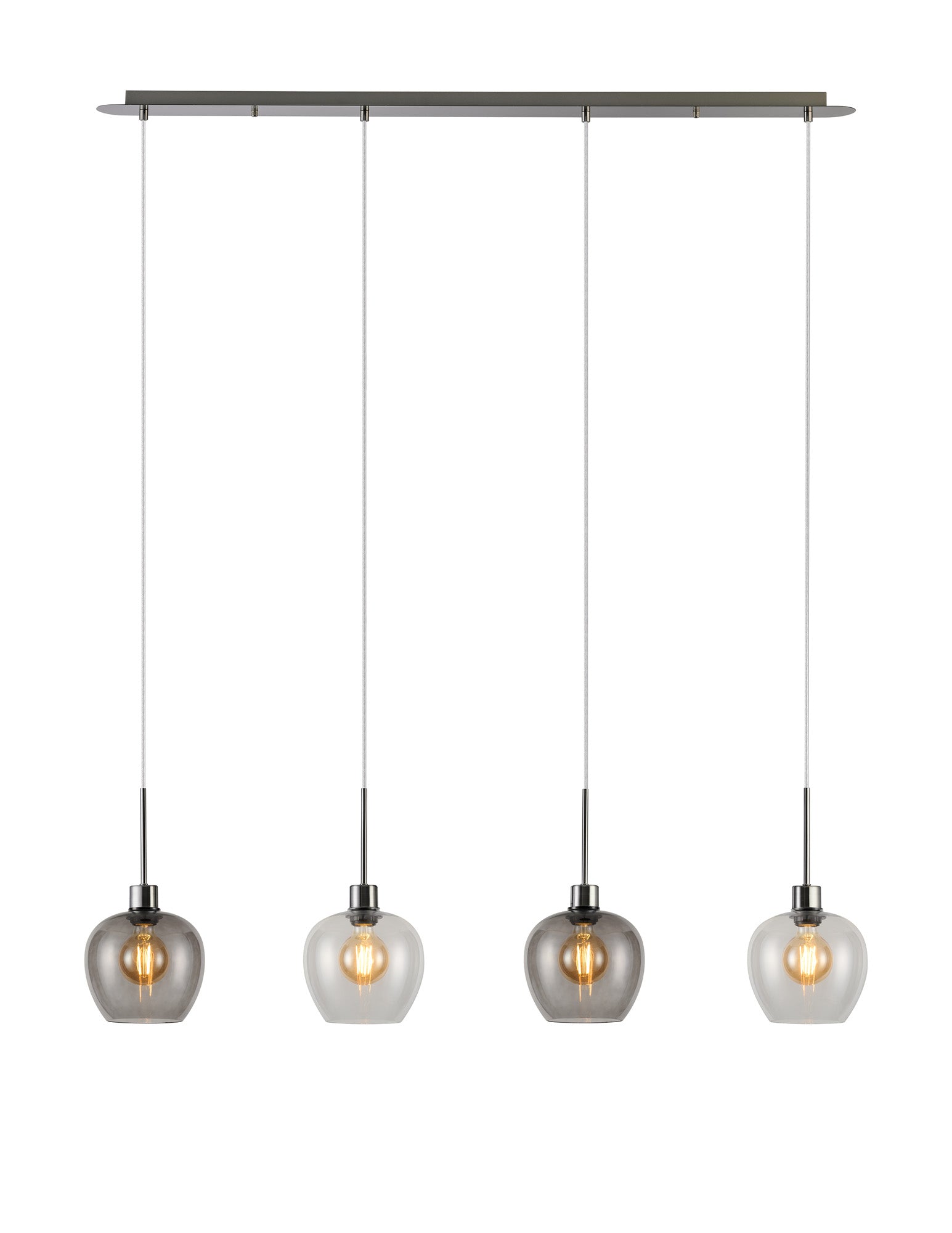 Lori 4Lt Linear Pendant- Satin Nickel w Various Finishes