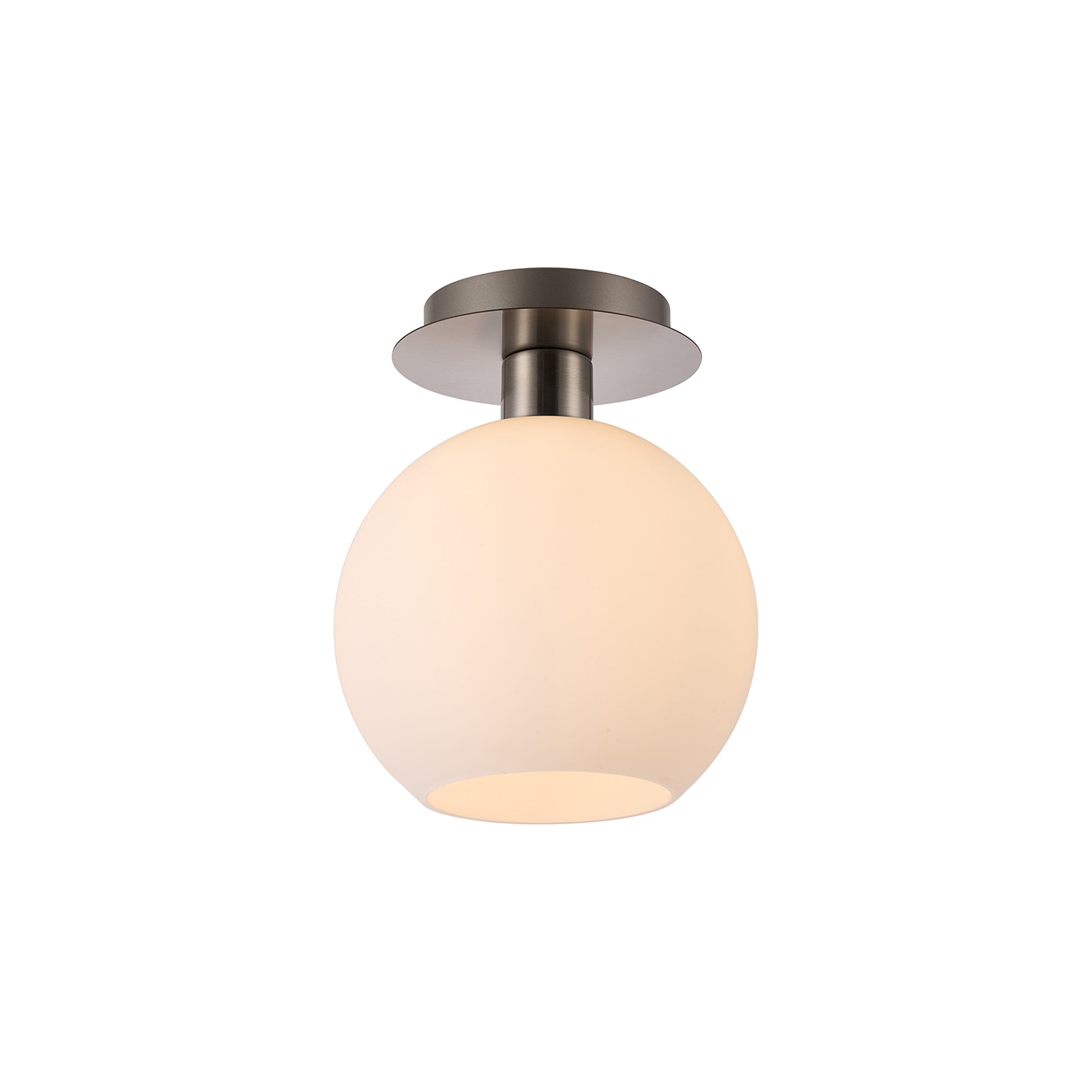 Lori 15cm Round Ceiling Flush Light- Satin Nickel w Various Finishes