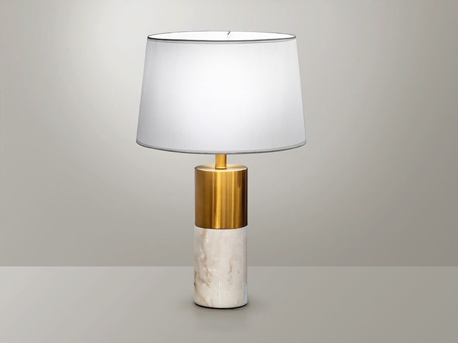 Lucian Grey Marble/white Marble- Finish Table Light