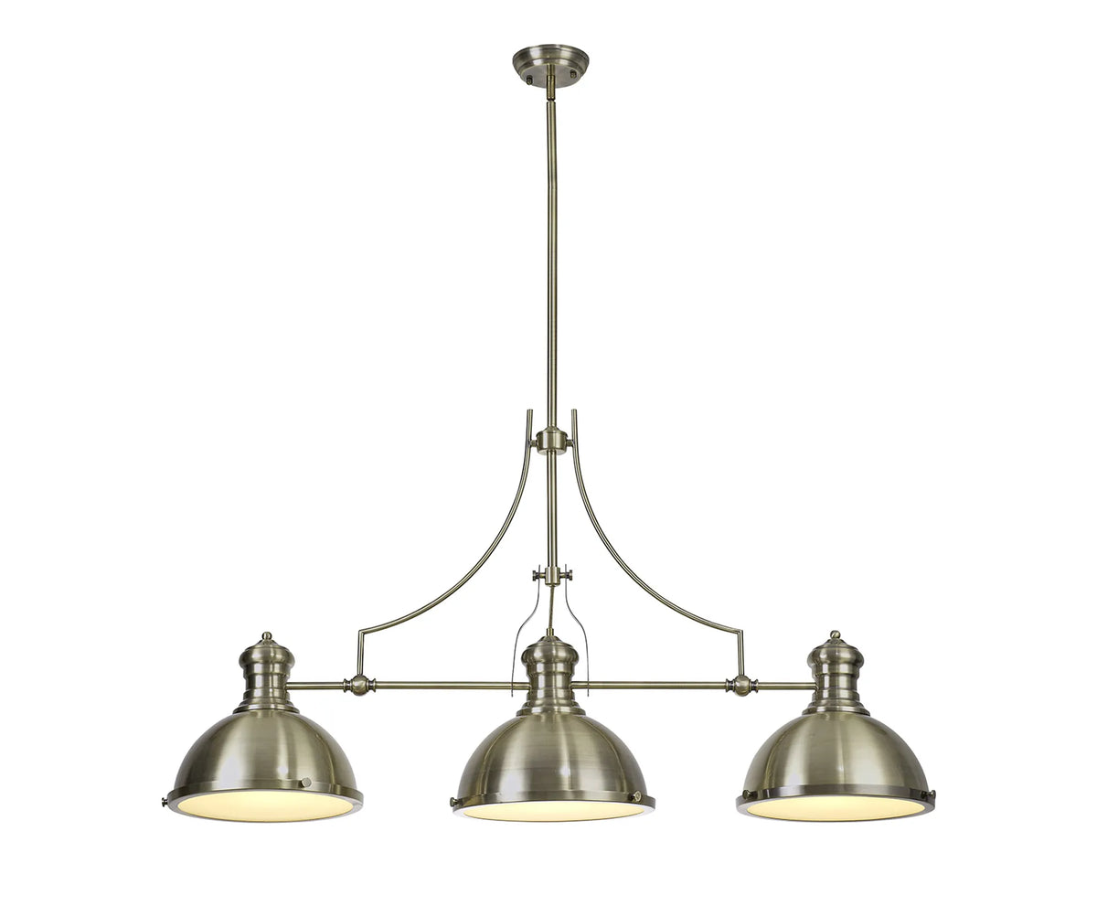 Savannah IP20 3LT Linear Multi Height Pendant - Solid Colours