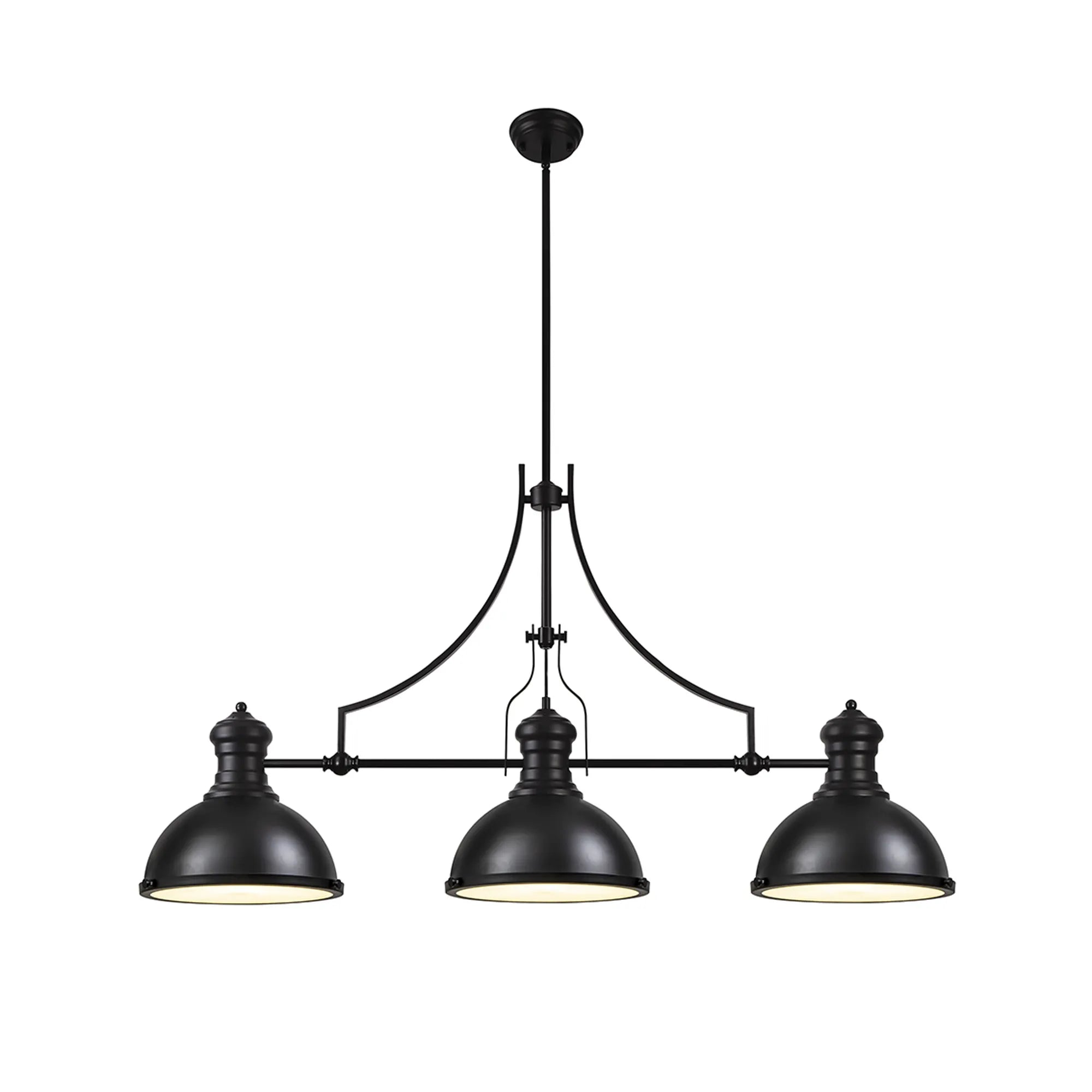Savannah IP20 3LT Linear Multi Height Pendant - Solid Colours