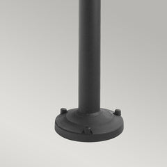 Lund 1 Light Lamp Post - Black/Galvanised IP55  E27