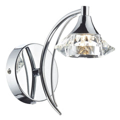 Dar Luther Single Wall Bracket Crystal - Various Finishes - Cusack Lighting