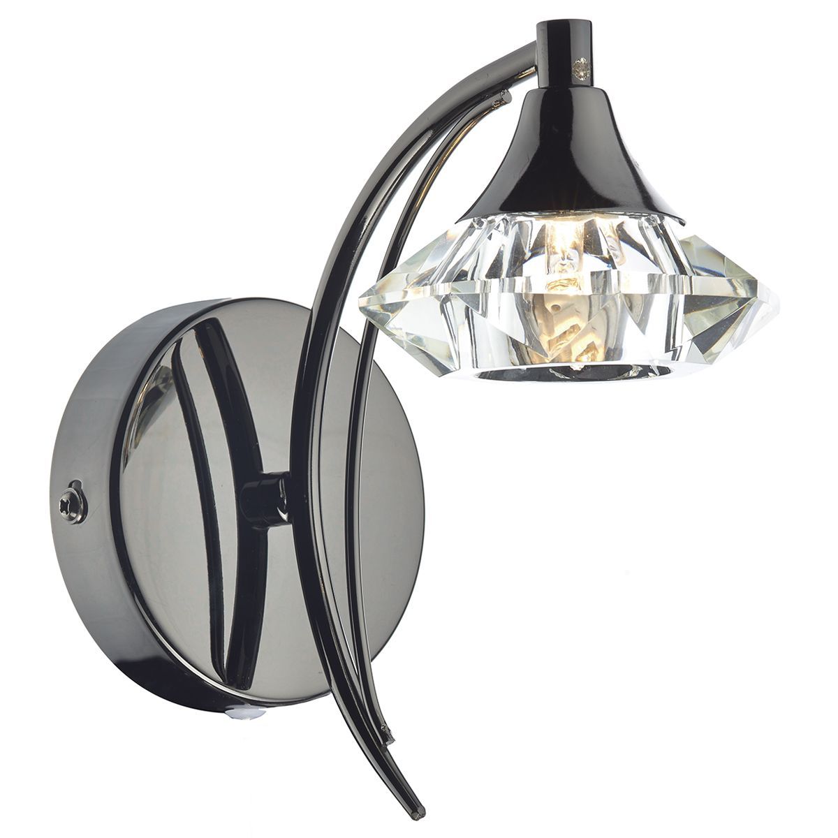 Dar Luther Single Wall Bracket Crystal - Various Finishes - Cusack Lighting