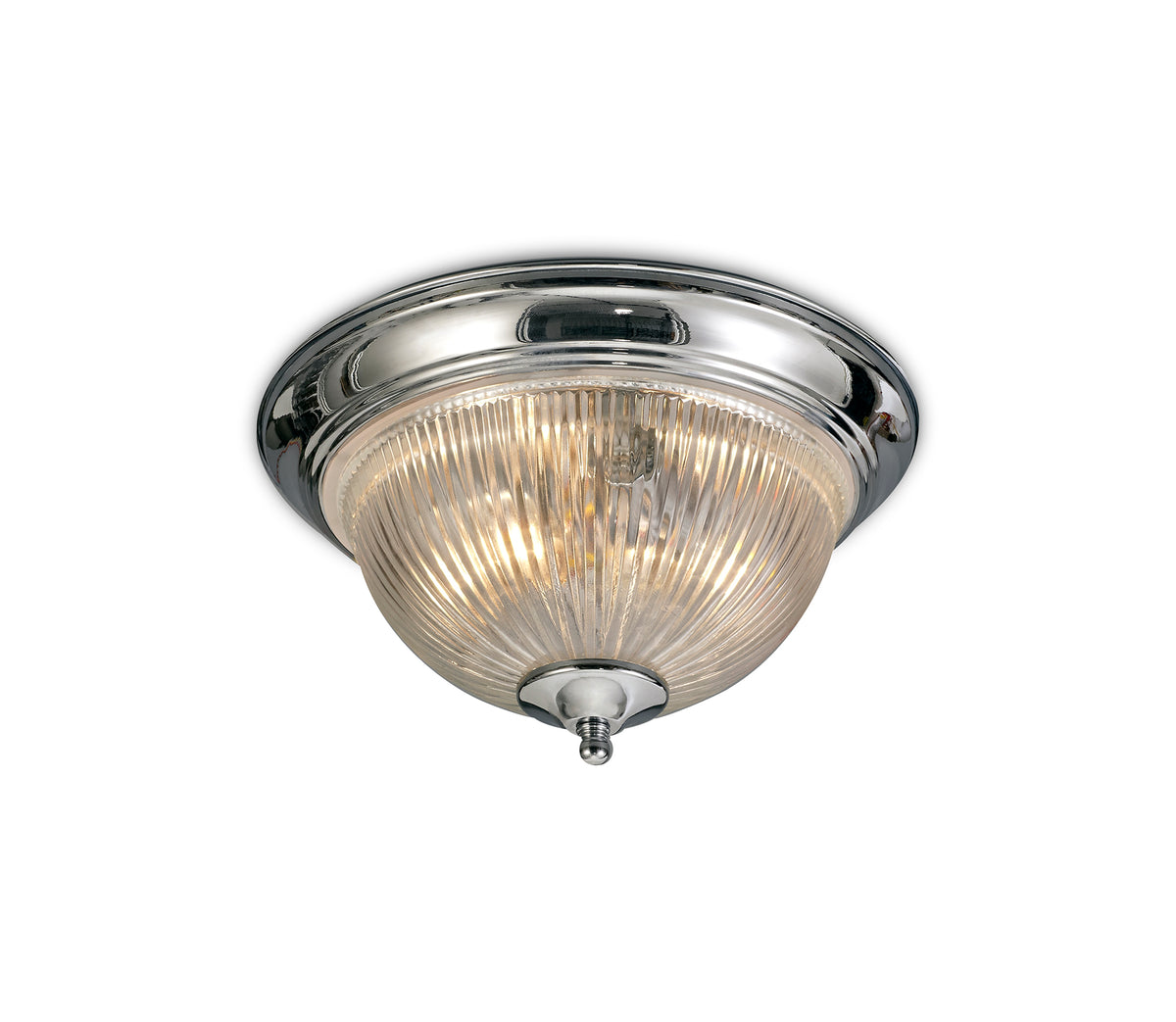 Macy IP44 2 Light E14 Flush Ceiling Light Satin Nickel/Polished Chrome/Antique Brass Finish