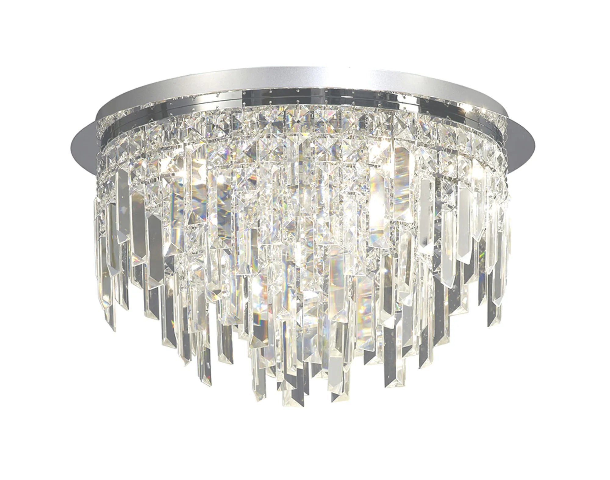 Maddison Round & Square Flush Light- Polished Chrome/ French Gold Finish