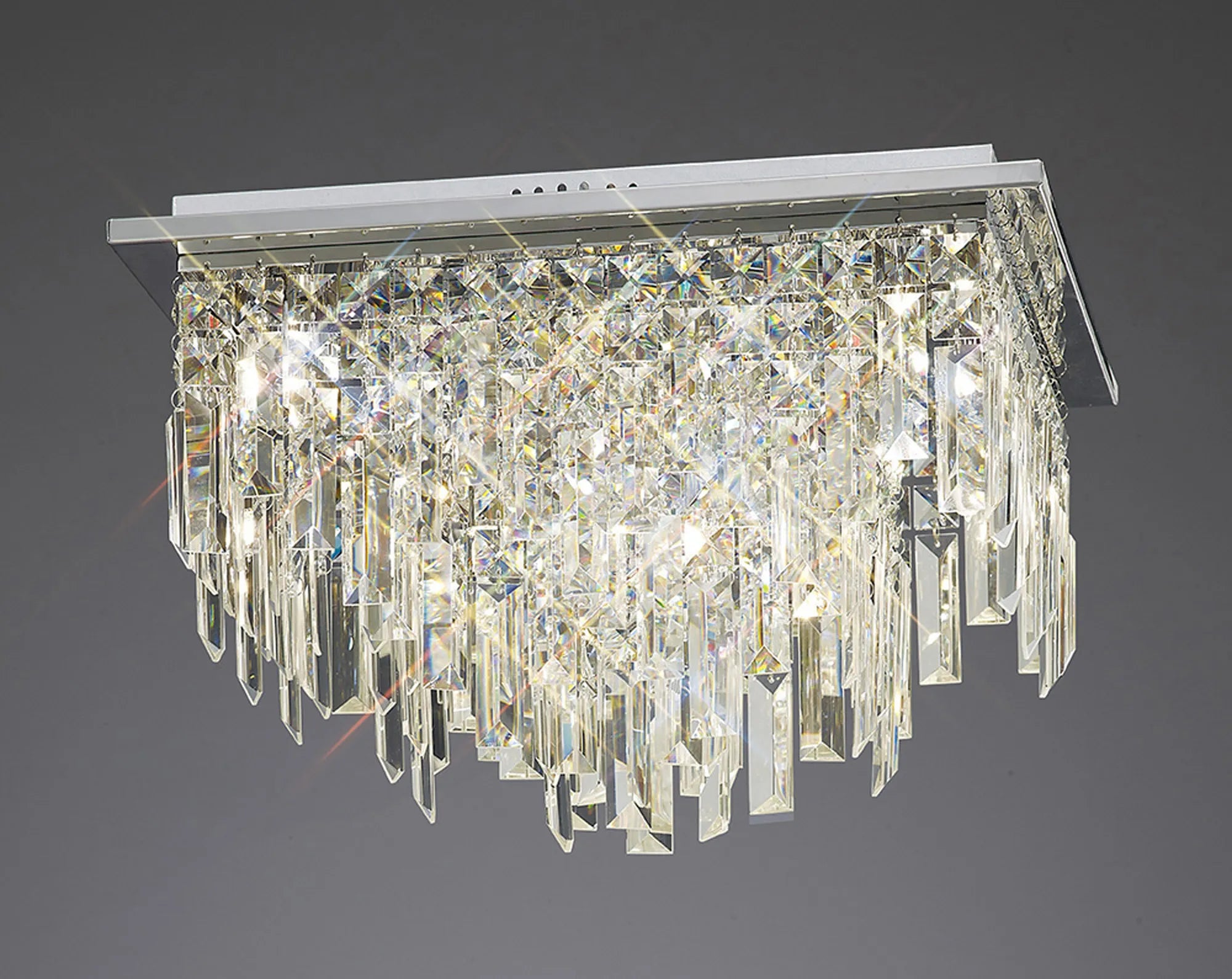 Maddison Round & Square Flush Light- Polished Chrome/ French Gold Finish