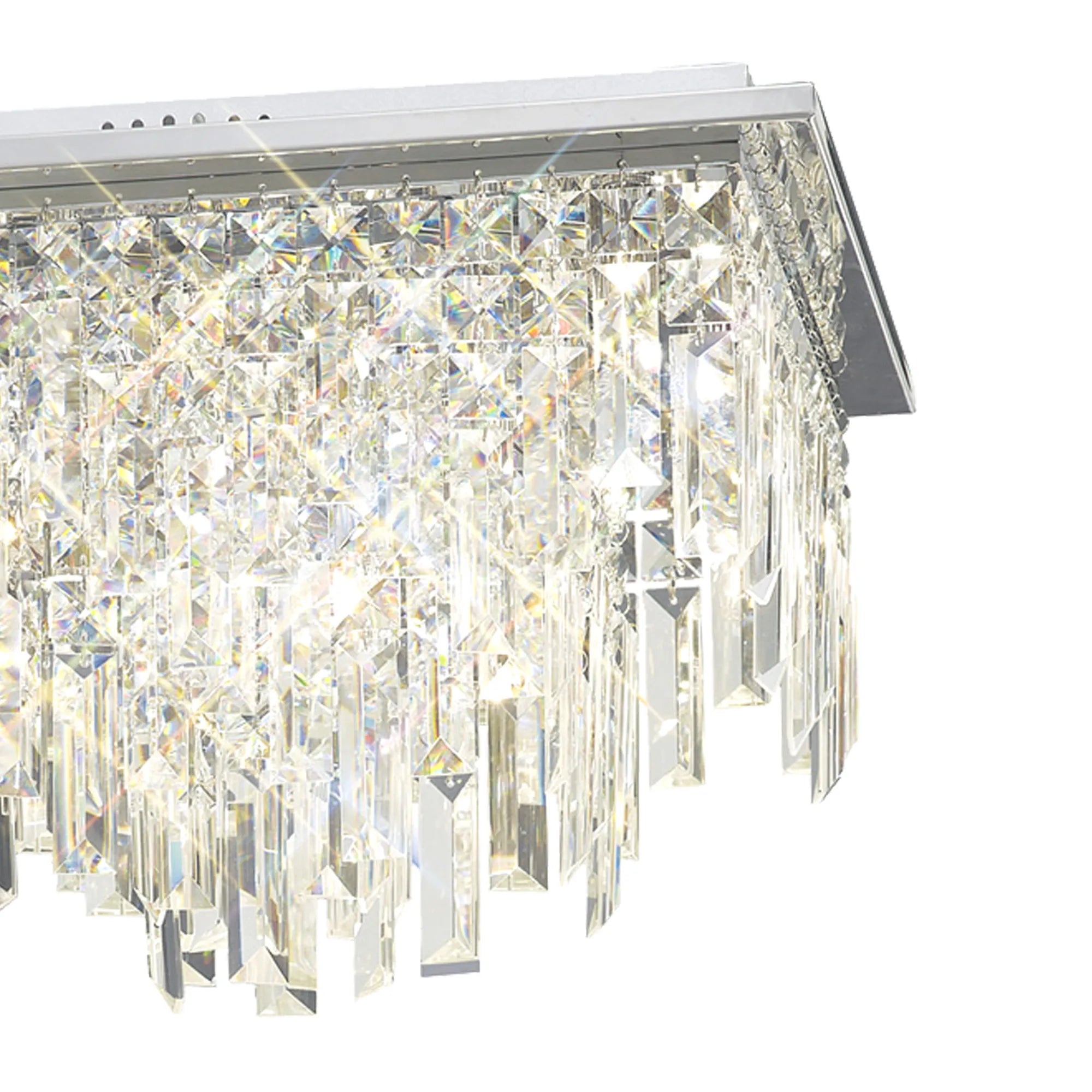 Maddison Round & Square Flush Light- Polished Chrome/ French Gold Finish