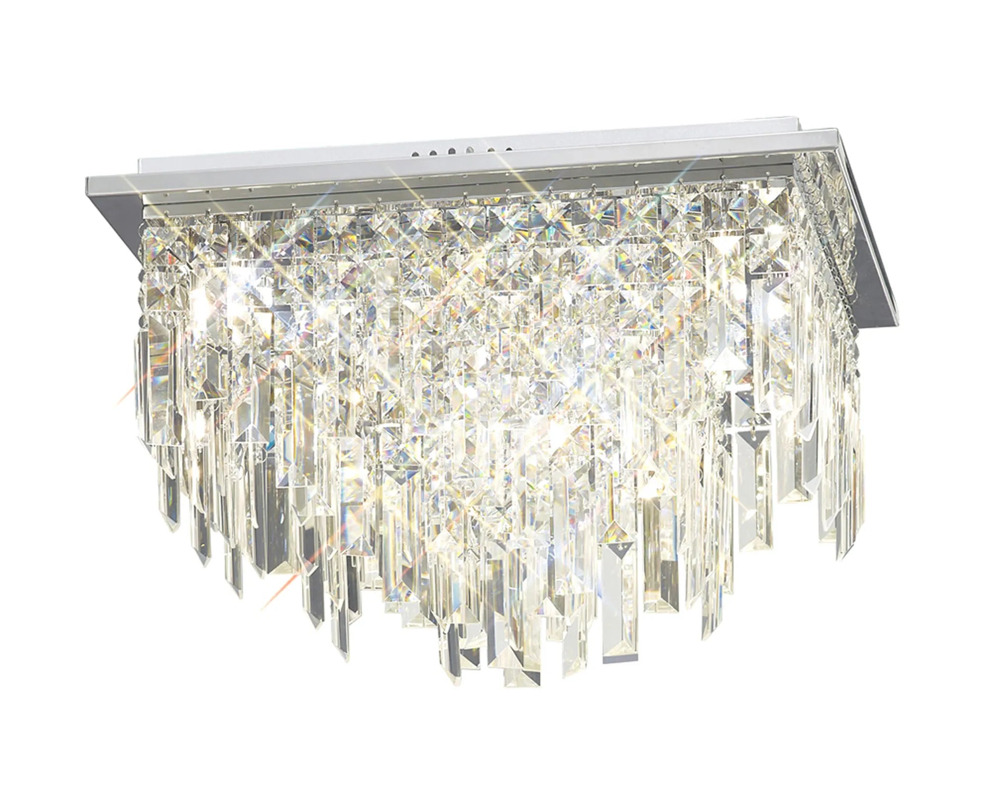 Maddison Round & Square Flush Light- Polished Chrome/ French Gold Finish