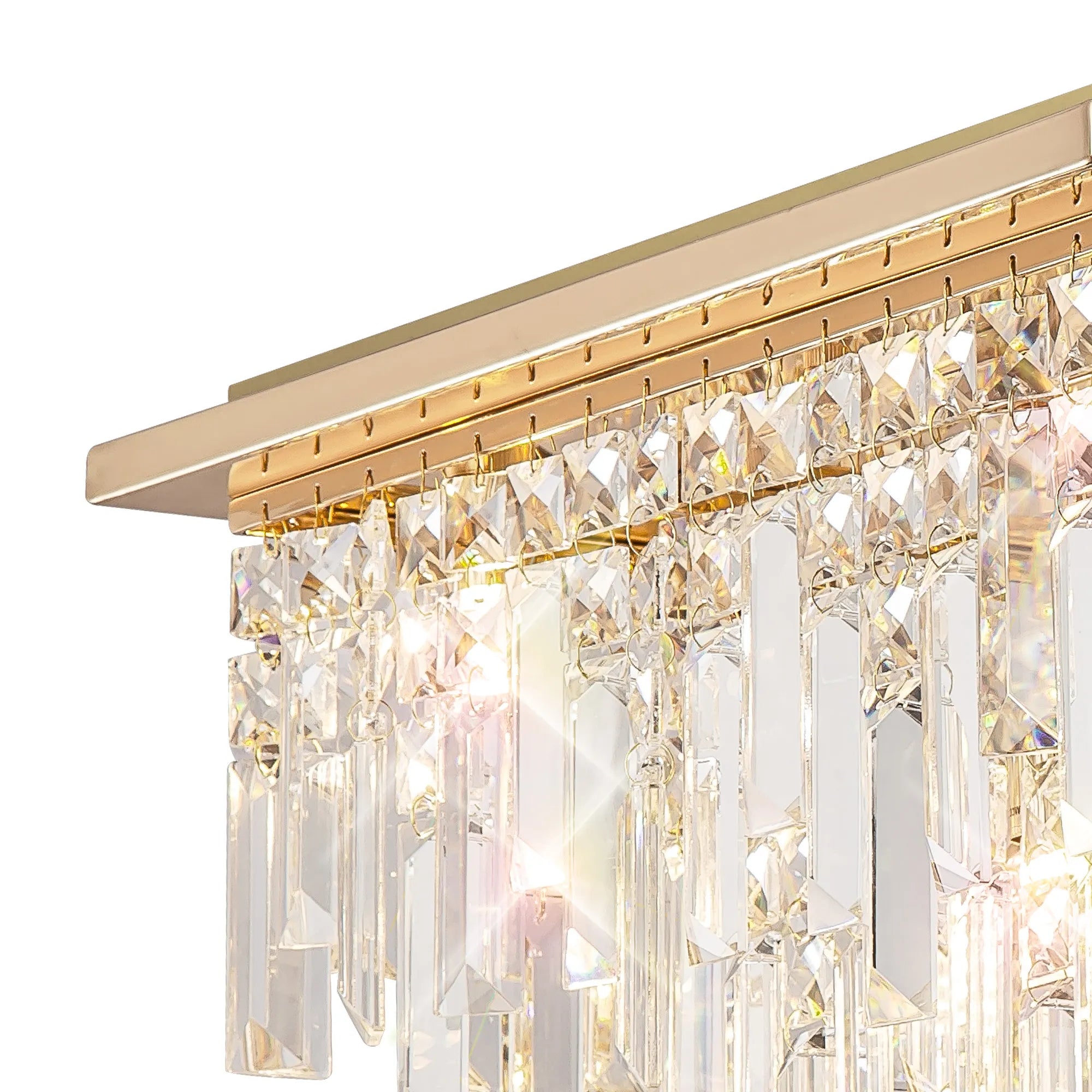 Maddison Round & Square Flush Light- Polished Chrome/ French Gold Finish