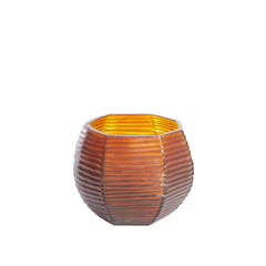 Maeva Small Vase - Brown Glass Finish
