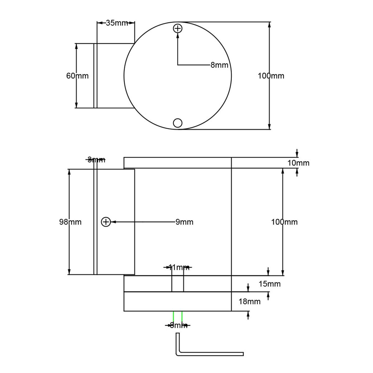 Magnus 1/2 Light Wall Light - Graphite