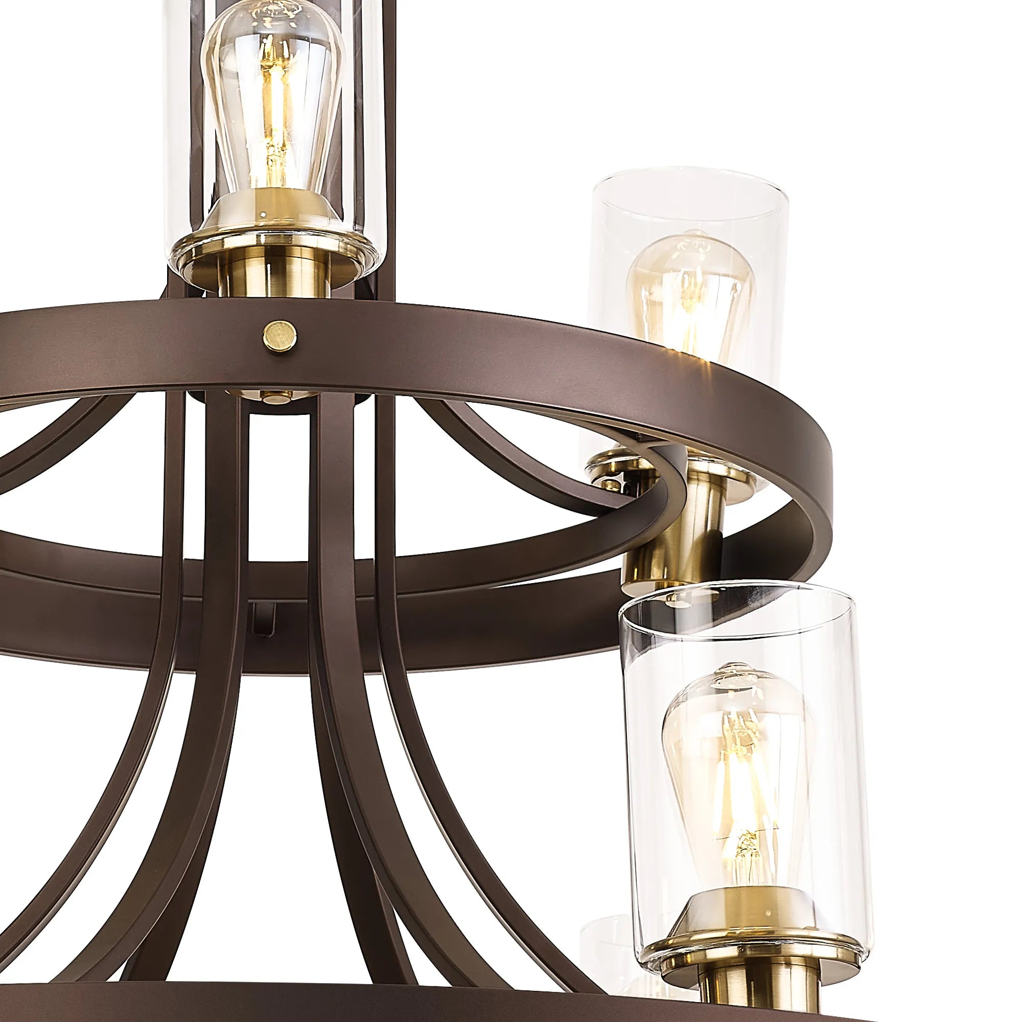 Halo 90cm 2 Tier Round Pendant 3+6 Light