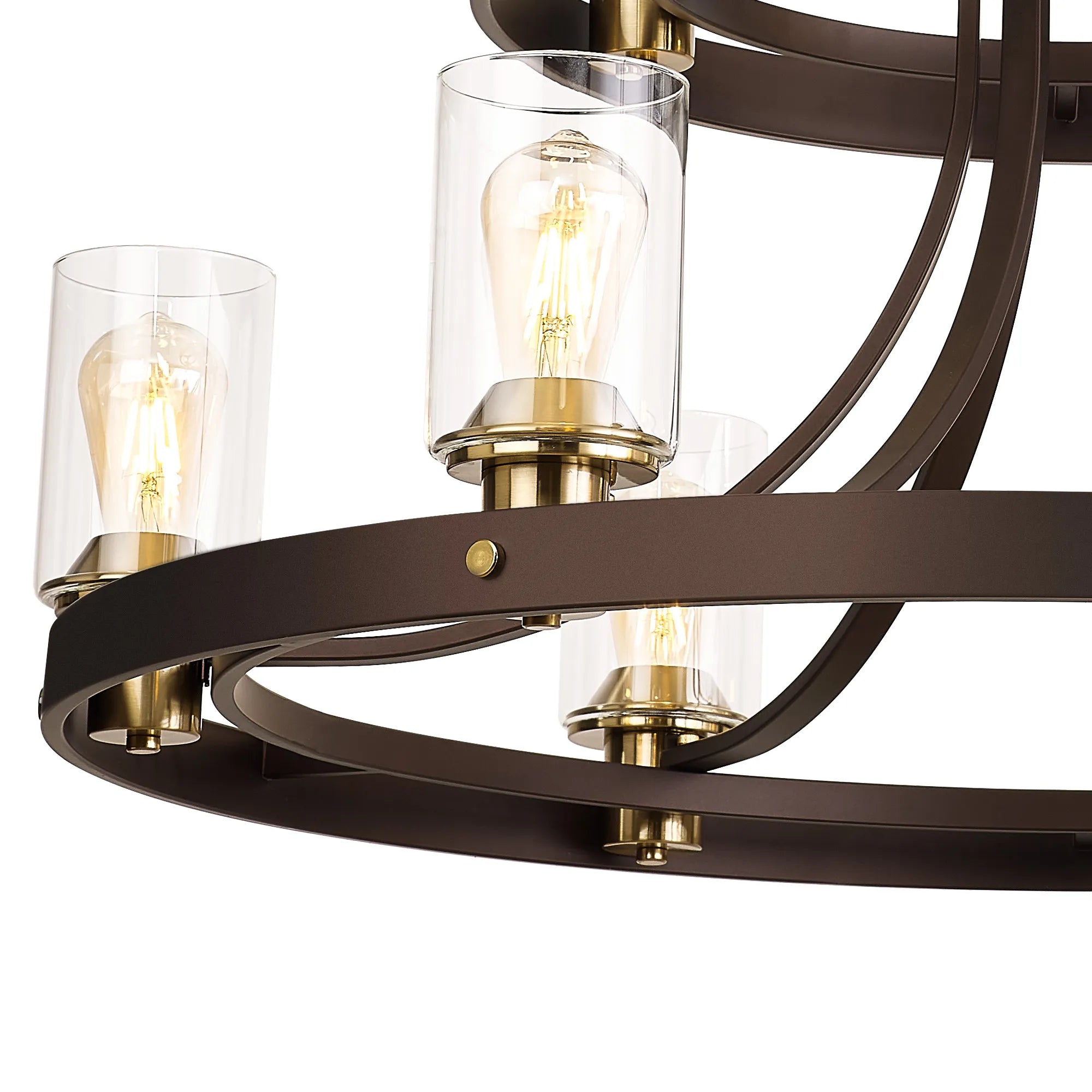 Halo 90cm 2 Tier Round Pendant 3+6 Light