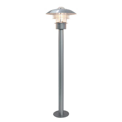 Malmo 1 Light Post Light - Silver IP44 E27