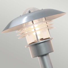 Malmo 1 Light Post Light - Silver IP44 E27