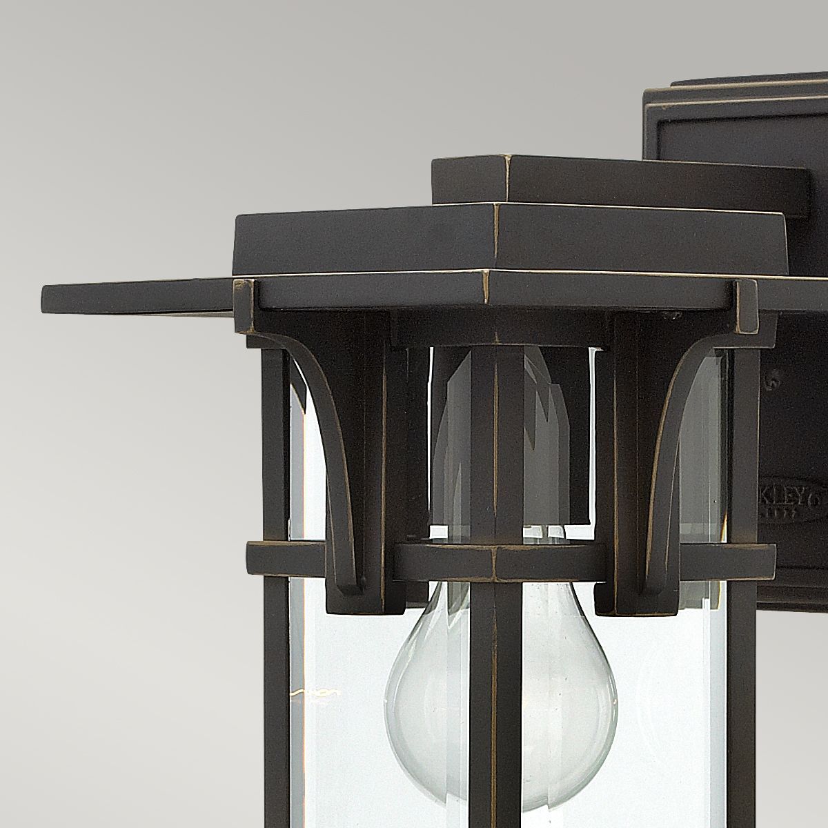 Manhattan 1Lt Small Outdoor Wall Light - Oil Rubbed Bronze IP44