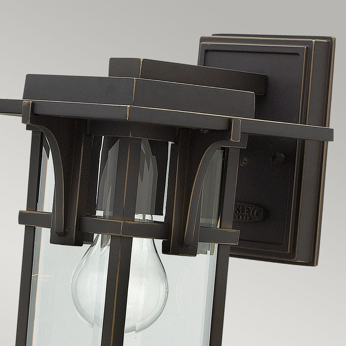 Manhattan 1Lt Small Outdoor Wall Light - Oil Rubbed Bronze IP44