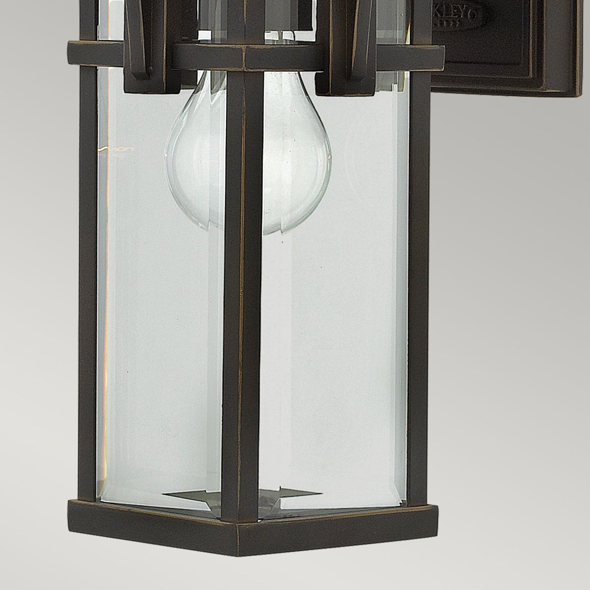 Manhattan 1Lt Small Outdoor Wall Light - Oil Rubbed Bronze IP44