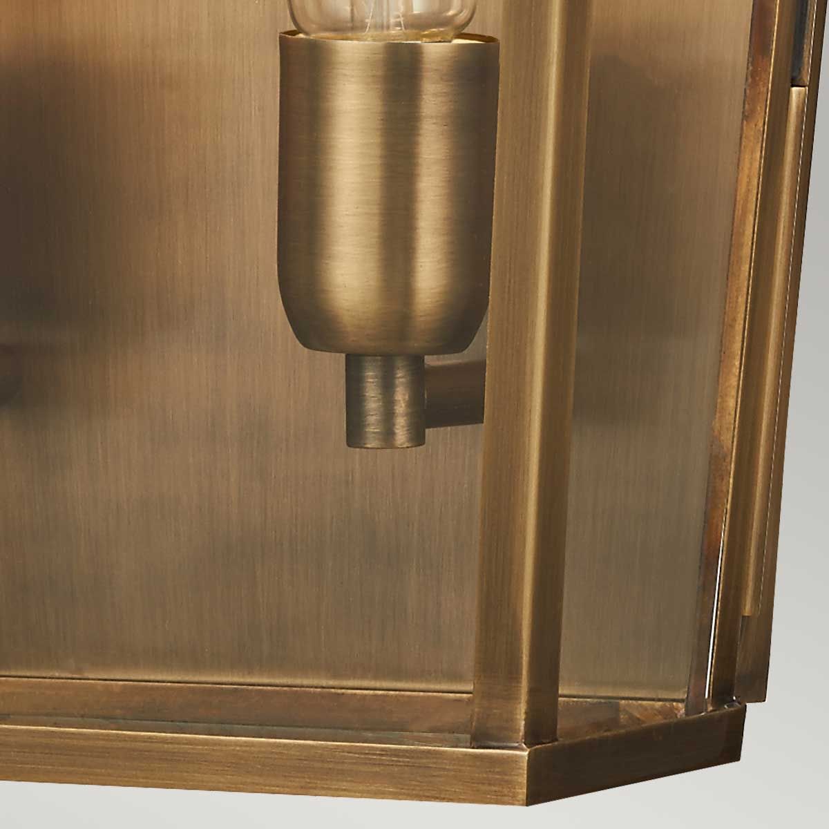 Mansion House 1/2Lt Wall Lantern - Aged Brass/Polished Nickel/Verdigris E27 IP44