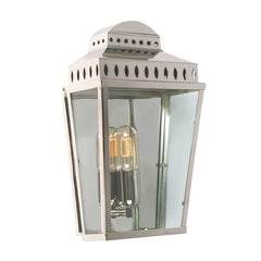 Mansion House 1/2Lt Wall Lantern - Aged Brass/Polished Nickel/Verdigris E27 IP44