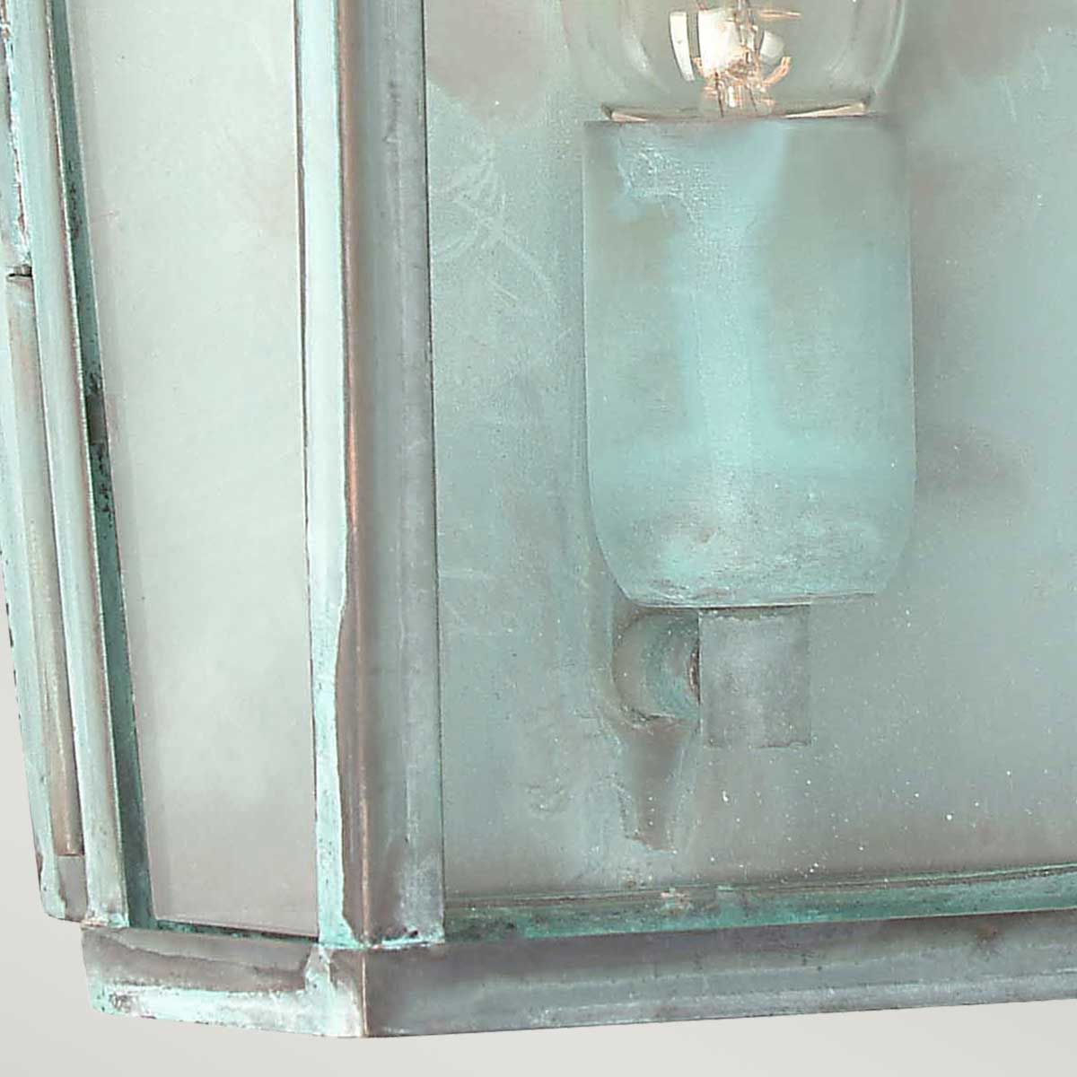 Mansion House 1/2Lt Wall Lantern - Aged Brass/Polished Nickel/Verdigris E27 IP44