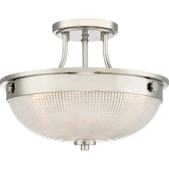 Mantle 2L Semi Flush Ceiling Light - Polished Nickel Finish