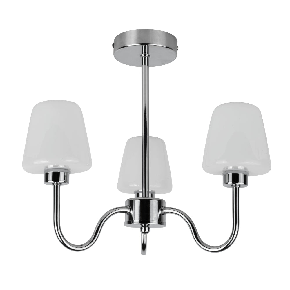 Marina 3/5Lt Bathroom Ceiling Light- Satin Brass/ Polished Chrome Finish