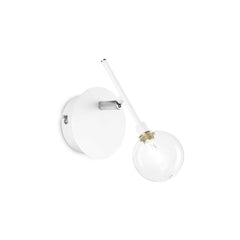 Maracas Wall Light - White/Brass Finish - Cusack Lighting