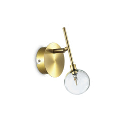 Maracas Wall Light - White/Brass Finish - Cusack Lighting