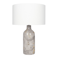 Marble Effect Gold Leaf Glaze Stoneware Table Lamp Base Only - Cusack Lighting