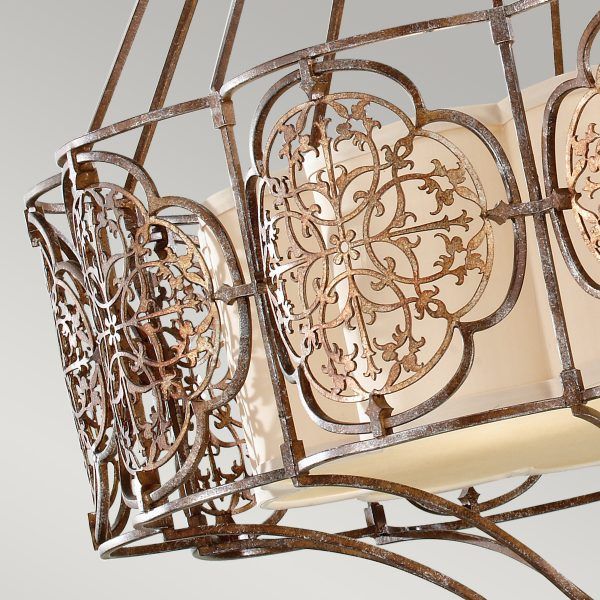 Marcella 4L Centre Ceiling Light - British Bronze/Oxidized Bronze Finish