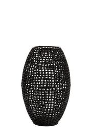 Marcio Small Hurricane - Matt Black & Clear Glass Finish