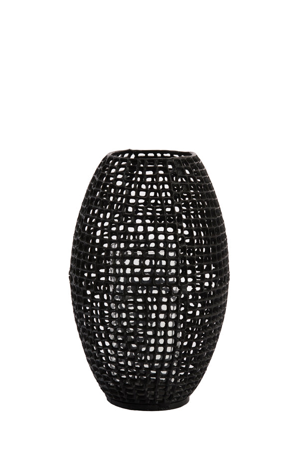 Marcio Small Hurricane - Matt Black & Clear Glass Finish