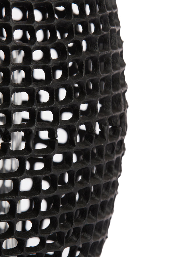 Marcio Small Hurricane - Matt Black & Clear Glass Finish
